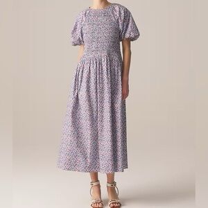 J. Crew Dress - Red and Blue Floral